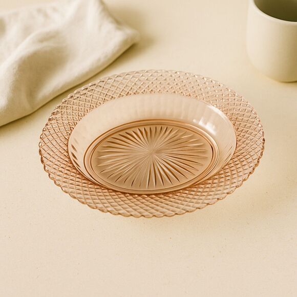 Anchor Hocking | Miss America Pink Depression Glass Oval Veggie Bowl 10” | EUC - Picture 3 of 4